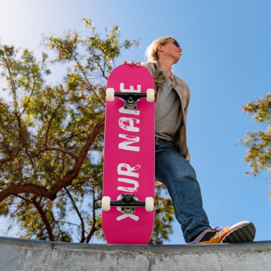 Roze Persoonlijk Skateboard (Buiten 1)