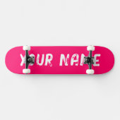 Roze Persoonlijk Skateboard (Horizontaal)