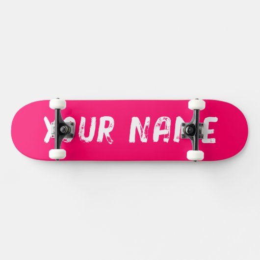 Roze Persoonlijk Skateboard (Horizontaal)