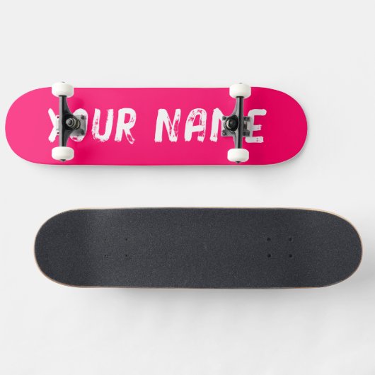 Roze Persoonlijk Skateboard (Horizontaal)