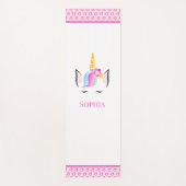 Roze, persoonlijke afbeelding van de Magische Unic Yogamat (Voorkant)
