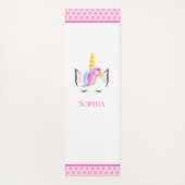 Roze, persoonlijke afbeelding van de Magische Unic Yogamat (Achterkant)