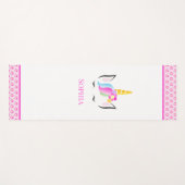 Roze, persoonlijke afbeelding van de Magische Unic Yogamat (Voorkant (horizontaal))