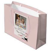 Roze persoonlijke foto en Moederdag Groot Cadeauzakje (Achterkant Gekanteld)