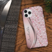 Roze persoonlijke harten Valentijn Love Case-Mate iPhone Case