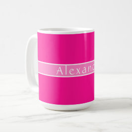Roze Persoonlijke Naam Koffiemok