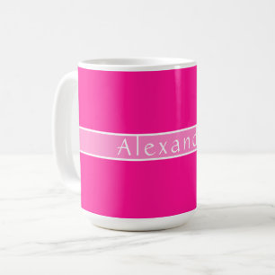 Roze Persoonlijke Naam Koffiemok