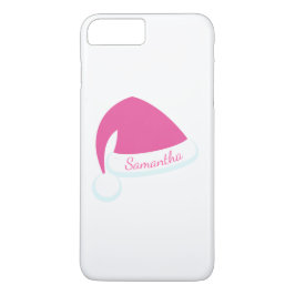 Roze persoonlijke Santa Hat iPhone 7 Case-Mate iPhone Case