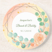 Roze Perzenkruid Brunch Floral Sandstone Onderzett Zandsteen Onderzetter (Voorkant)