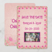 Roze & Perzik #2 Save The Date (Voorkant / Achterkant)