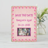 Roze & Perzik #2 Save The Date (Staand voorkant)
