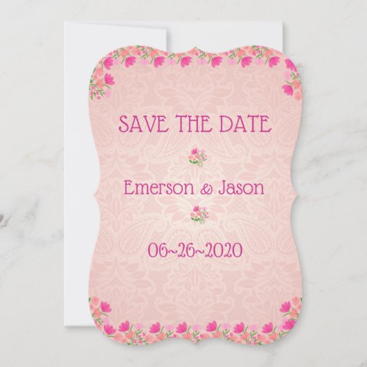 Roze & Perzik #4 Save The Date (Voorkant)