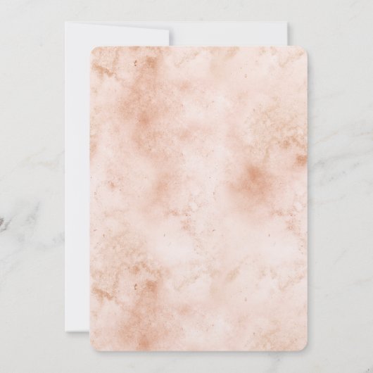 Roze perzik Abstract Kaart (Achterkant)