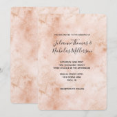 Roze perzik Abstract Kaart (Voorkant / Achterkant)