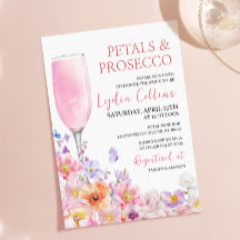 Roze Perzik Bloemen Bruiloft Prosecco Borrel Uitno