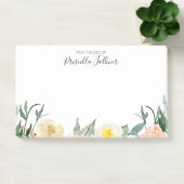 Roze & perzik bloemen van het bureau van post-it® notes (Kantoor)