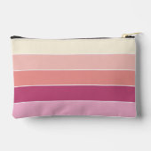roze perzik Custom Summer Color Block Stripes Etui (Achterkant)