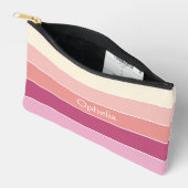 roze perzik Custom Summer Color Block Stripes Etui (Open)