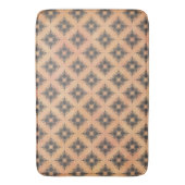 Roze, Perzik en Bronze Diamond Burst Pattern Badmat (Voorkant Verticaal)