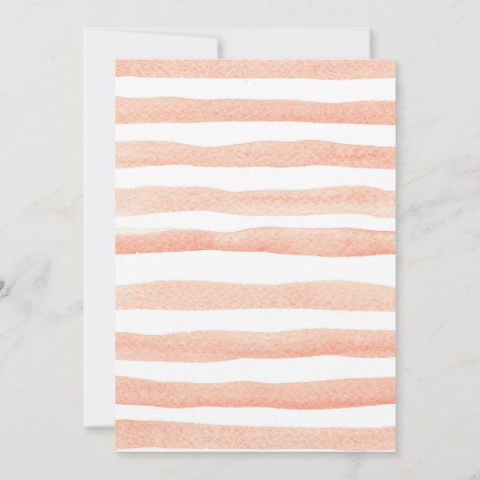 Roze perzik en gouden zwaan verjaardagsuitnodiging kaart (Achterkant)