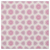 Roze perzik geometrie Mandala stof (Swatch)