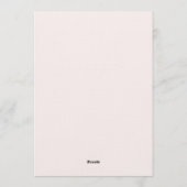 Roze & Perzik Lush Botanische Bruiloft Kaart (Achterkant)