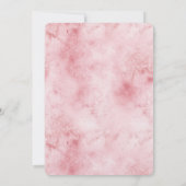 Roze Perzik Paarse Bourgogne Bloemen Vrijgezellenf Kaart (Achterkant)