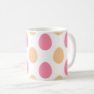 Roze Perzik Pastel Paaseieren Patroon Koffiemok
