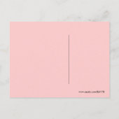 Roze Perzik Spiraal Abstract Hart Lege Achterkant Briefkaart (Achterkant)