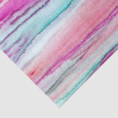 Roze perzik turquoise golven tissuepapier (Detail)