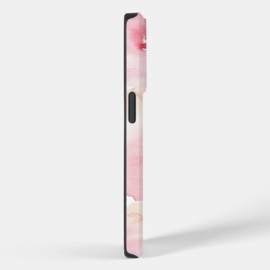 Roze Perzik Waterverf Bloemen Case-Mate iPhone Case (Achterkant / Rechts)