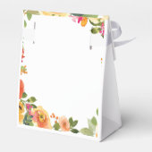 Roze & perzik waterverf bloemig bedankdoosjes (Achterkant)