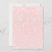 Roze Perzik Zilver Glitter Sparkle Dress Sweet 16 Kaart (Achterkant)