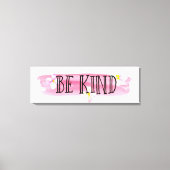 roze perzikbloemen zijn vriendelijk canvas afdruk (Voorkant)