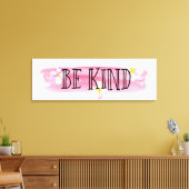 roze perzikbloemen zijn vriendelijk canvas afdruk (Insitu (Woonkamer))