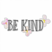  roze perzikbloemen zijn vriendelijk sticker (Voorkant)