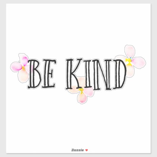  roze perzikbloemen zijn vriendelijk sticker (Vel)