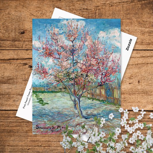 Roze perzikbomen Vincent van Gogh Briefkaart