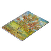 Roze perzikboom in bloei door Vincent van Gogh Notitieboek (Linkerzijde)