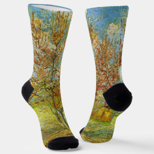 Roze Perzikboom in Bloei door Vincent van Gogh Sokken