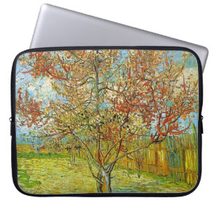 Roze Perzikboom in Bloei Herinnering aan Mauve. Laptop Sleeve