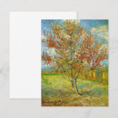Roze Perzikboom in Blossom door Vincent van Gogh (Voorkant / Achterkant)
