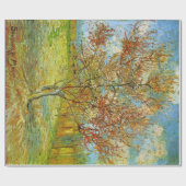 Roze Perzikboom in Blossom door Vincent van Gogh Cadeaupapier (Vlak)