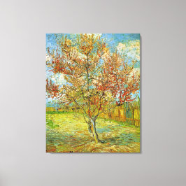 Roze Perzikboom in Blossom door Vincent van Gogh Canvas Afdruk