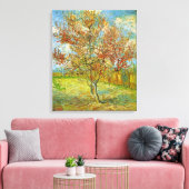 Roze Perzikboom in Blossom door Vincent van Gogh Canvas Afdruk (Insitu (Woonkamer))