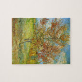 Roze Perzikboom in Blossom door Vincent van Gogh Legpuzzel (Horizontaal)