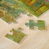 Roze Perzikboom in Blossom door Vincent van Gogh Legpuzzel (Zijkant)