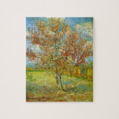 Roze Perzikboom in Blossom door Vincent van Gogh Legpuzzel (Verticaal)