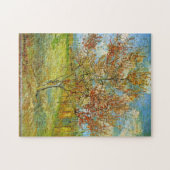 Roze Perzikboom in Blossom door Vincent van Gogh. Legpuzzel (Horizontaal)