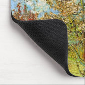 Roze Perzikboom in Blossom door Vincent van Gogh Muismat (Hoek)